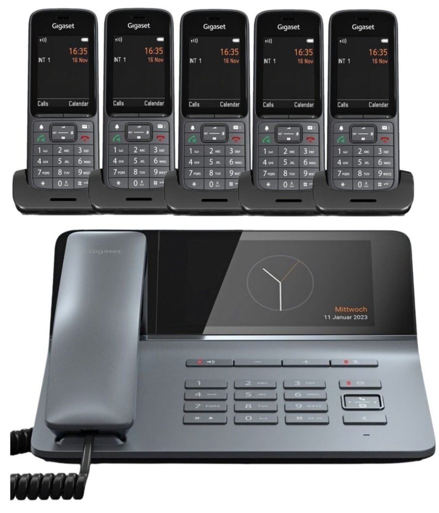 Pack Gigaset Fusion avec 5 combinés SL800H Pro