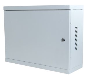 Coffret mural fixe 19" 3U profondeur 180 mm (gris)