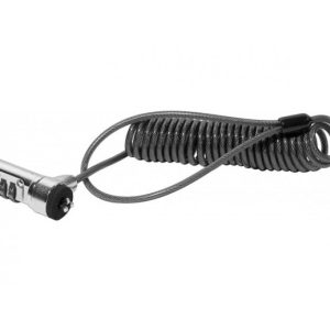 Antivol PC portable à code et câble spirale extensible 1,8M
